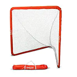 6x6' Portable Lacrosse Practice Goal Quick Easy Setup Scrimmages Bow Style Frame 