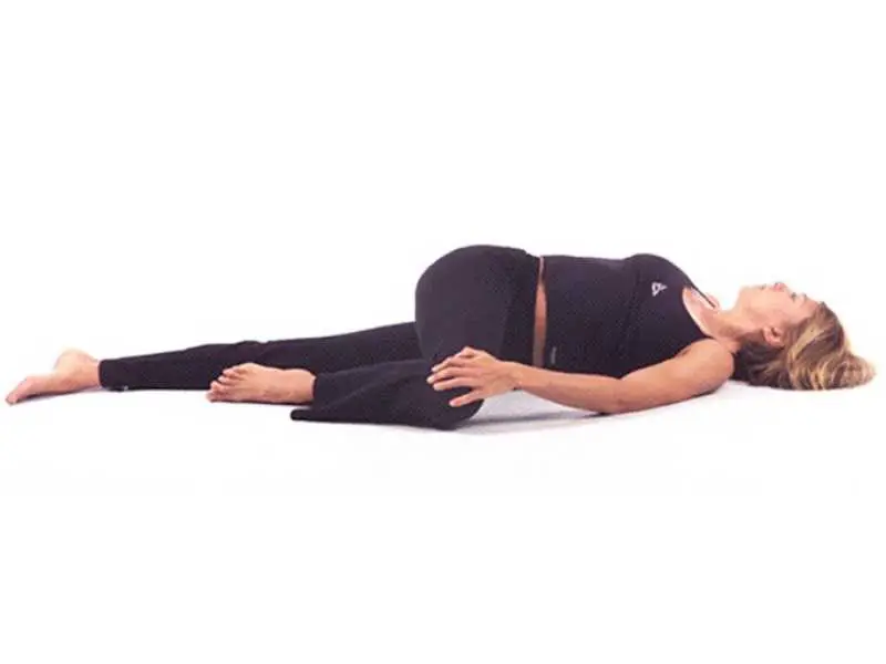 Reclined Twist - Lacrosse Stretches